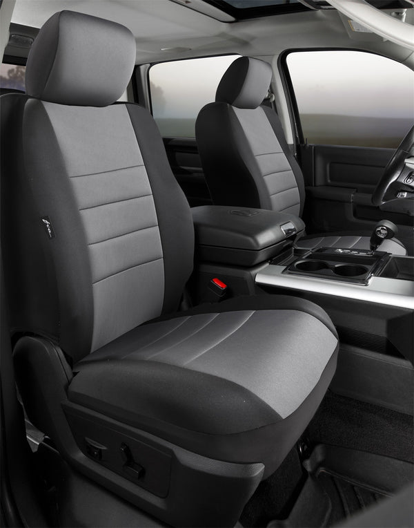 FIA Seat Cover Front Neoprene Bucket Seat - Gray (FINP98-35GRAY)