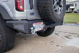 Kentrol/Fishbone Offroad 2022+ Bronco Steelhead Rear Bumper Black Powder Coated Steel
