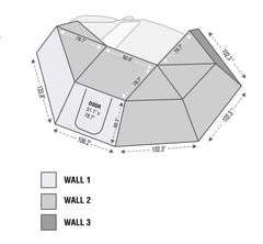 Overland Vehicle Systems OVS Nomadic Awning 270 - Side Wall 3