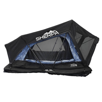 Overland Vehicle Systems Sherpa XD S2S - Soft Sided Roof Top Tent - 2 Person Grey Body/Black Rainfly