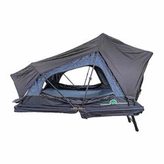 Overland Vehicle Systems Sherpa XD S3S - Soft Sided Roof Top Tent - 3 Person Grey Body/Black Rainfly