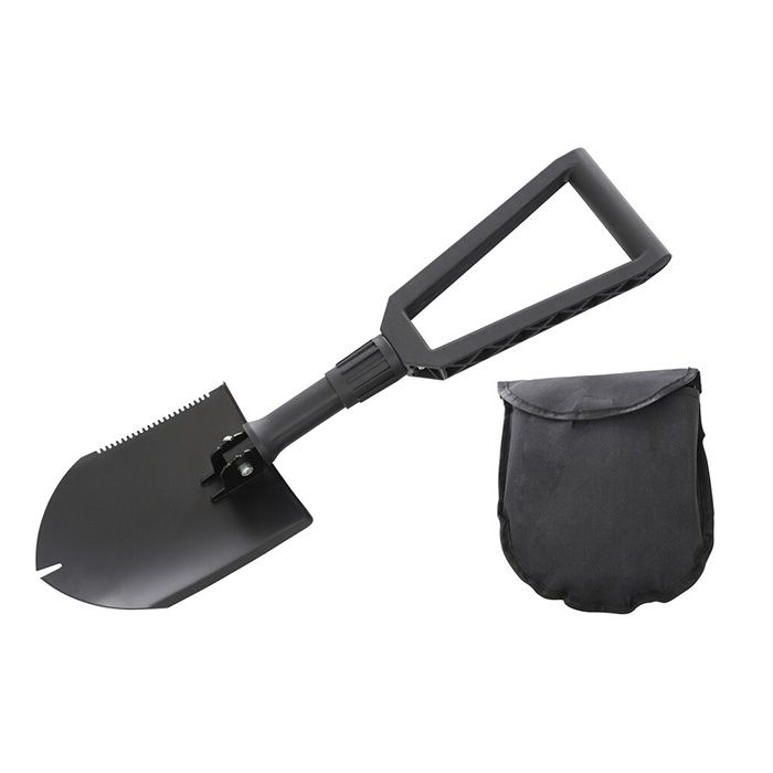 Overland Vehicle Systems OVS Multi Functional Military Style Utility Shovel with Nylon Carrying Case