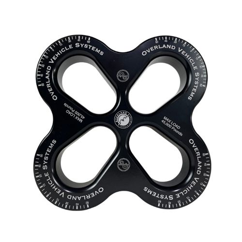 Overland Vehicle Systems OVS R.D.L. 8in Recovery Distribution Link 45,000 lb. Black