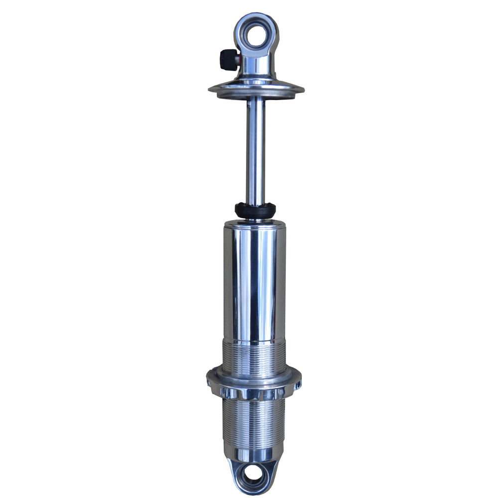 Ridetech Suspension Polished HQ Coil-Over shock with 5.2" stroke and 2" stud mount, universal.