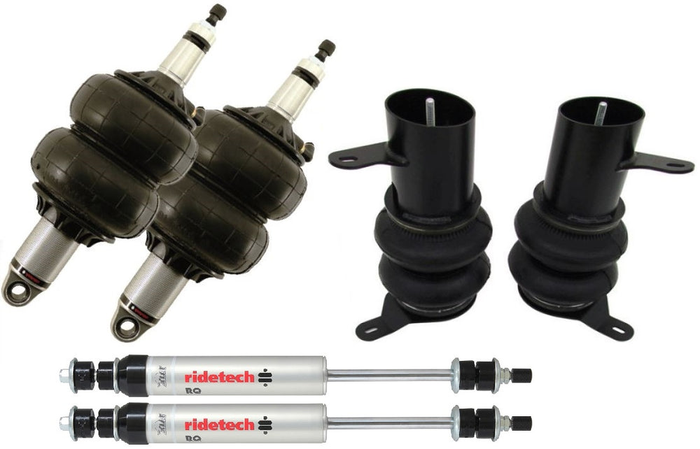 Ridetech Air Suspension System for 1958-1960 Cadillac. Includes front HQ Shockwaves, rear CoolRide and rear HQ Shocks. (RID11090298)