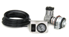 Ridetech Suspension On Demand 1 Way Compressor Kit with Analog Gauge