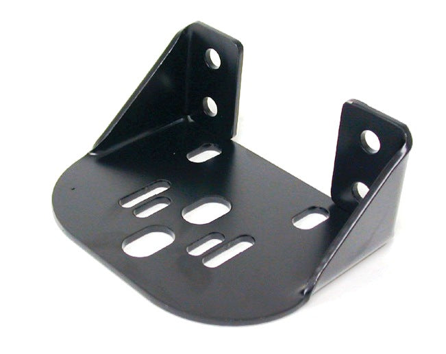 Ridetech Bolt-On rear upper air spring bracket, powder coated black.