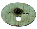 Air spring patten plate with 7/16 nut, centered, 1/8" thick x 5.5" O.D.