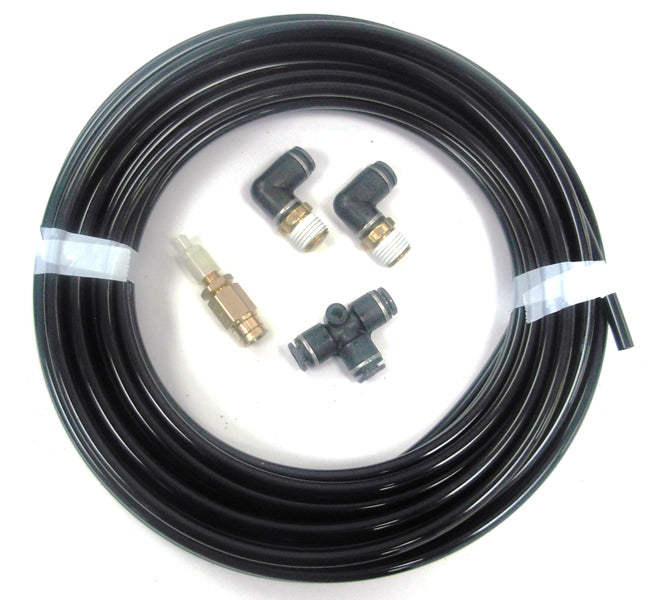 Ridetech Inflation kit with 30ft. 1/4" airline, 2 1/4" npt elbows, 1 T and 1 schrader.