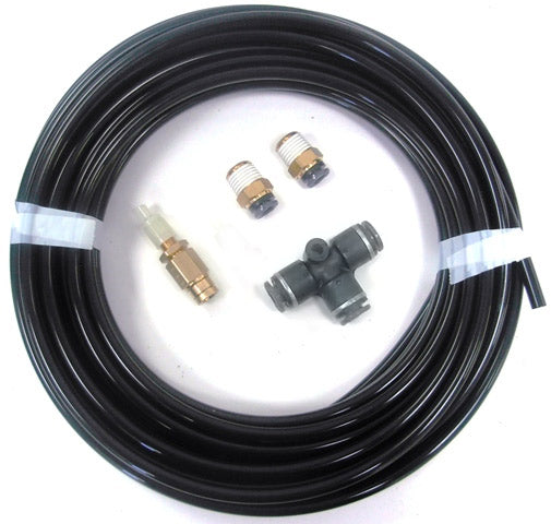 Ridetech Inflation kit with 30ft. 1/4" airline, 2 1/4" npt straights, 1 T and 1 schrader.