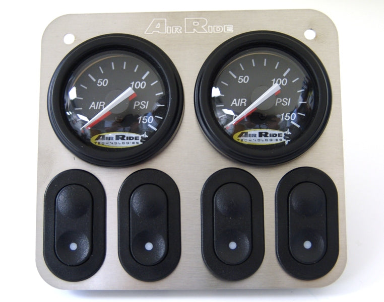 Ridetech 4-Way 12 volt analog control panel for air suspension. For use with 12v valves.