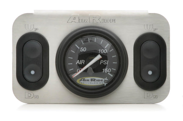 Ridetech 2-Way 12 volt analog control panel for air suspension. For use with 12v valves.