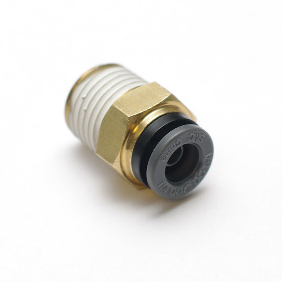 Ridetech Suspension Airline Fitting, Straight. 3/8" NPT to 3/8" Airline.