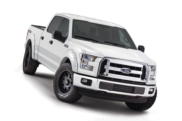 Bushwacker Fender Flare Pocket Style 4pc - Oxford White (BW20935-12)
