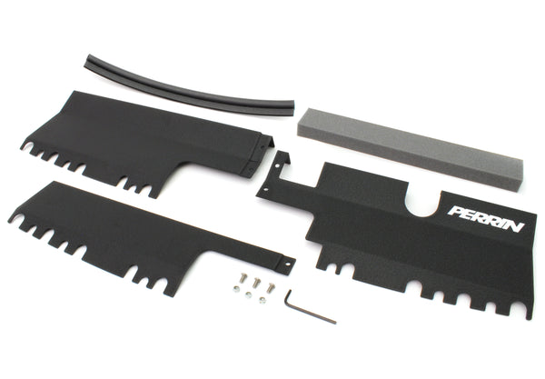 PERRIN Déflecteur de radiateur 15-21 Subaru WRX/STI (avec/sans écope d'admission d'origine) - noir