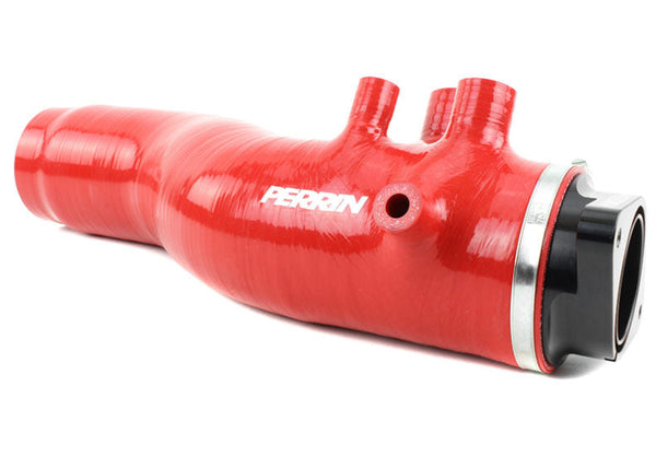 PERRIN Boyau d'entrée de turbo 3 po avec bride d'adaptation de turbo 15-21 Subaru WRX / 14-18 Forester XT - rouge