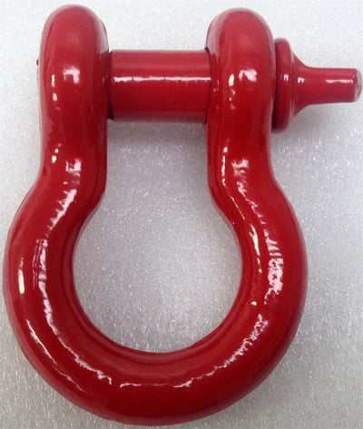 Iron Cross Shackle Mount D-Ring - Red