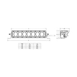 Rigid Industries Revolve 10 Inch Bar With Amber Backlight