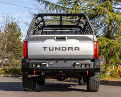 Ironman 4x4 - Apex Rear Bumper Kit - 40W Flood Clear Lights - 20W Flood Clear Lights for Toyota Tundra (2022+) (RTB098K-8BF2BF)