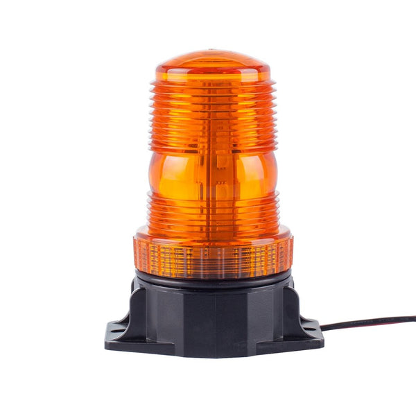 Brightsource Feu de sécurité Petit gyrophare d'avertissement 5x3.9 po, fixation à 2 boulons, modes de clignotement quadruples
