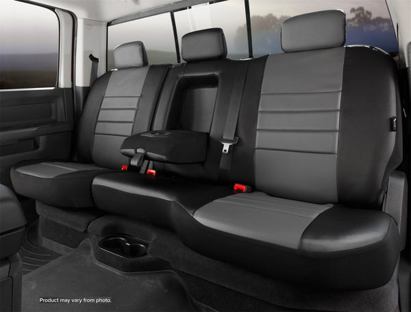 FIA Seat Cover Rear Second LeatherLite Bench 60/40 - Gray (FISL62-92GRAY)