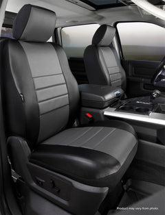 Housse de siège baquet FIA LeatherLite avant gris/noir