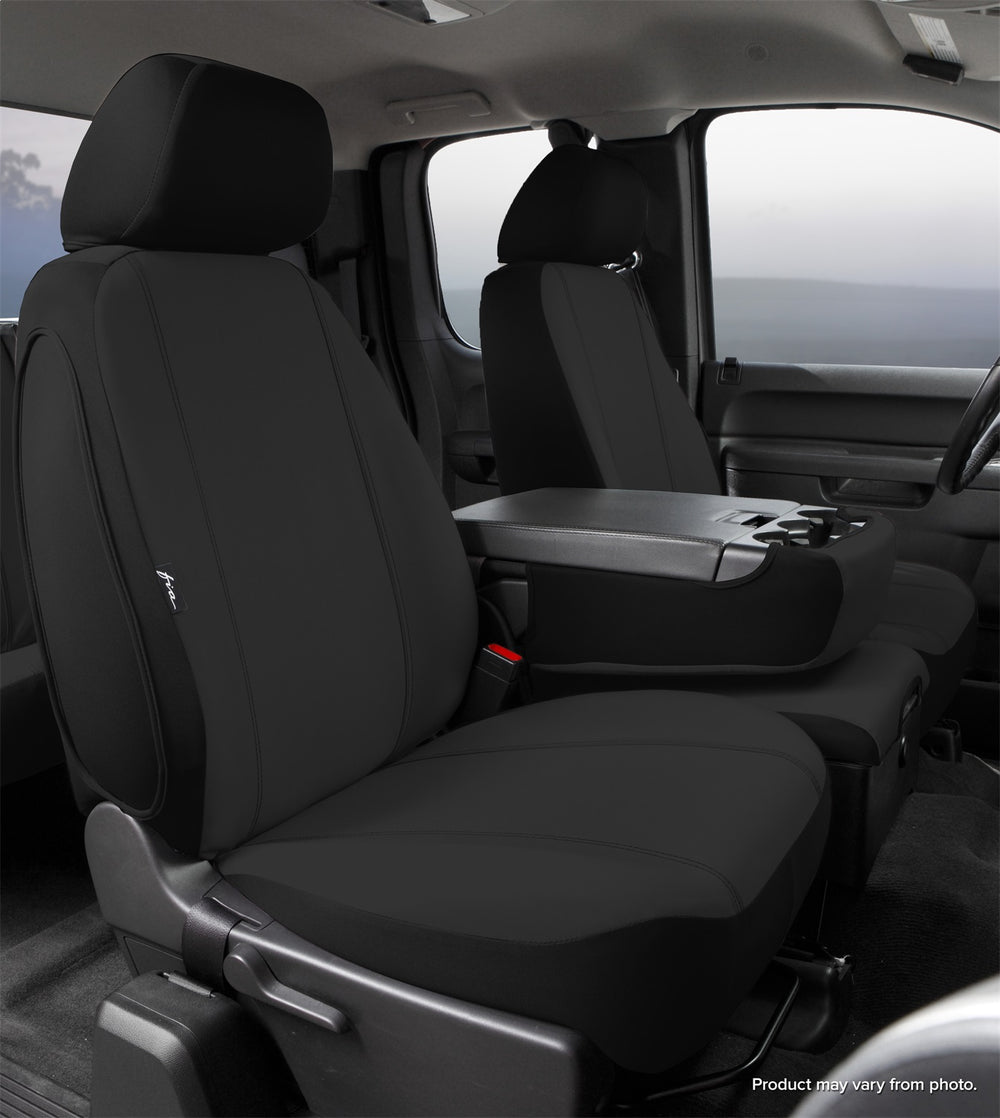 FIA Seat Cover Front Seat Protector Bench Seat 40/20/40 - Black (FISP87-29BLACK)