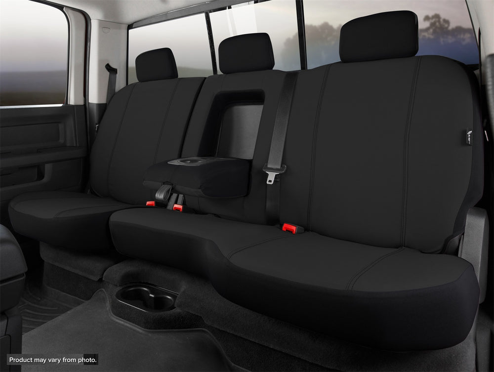 FIA Seat Cover Rear Second Seat Protector Bench Seat 60/40 - Black (FISP82-85BLACK)
