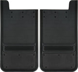 Truck Hardware Mudflap Pair Gatorback Pair Universal 12x23 Rectangular No Plate - Black
