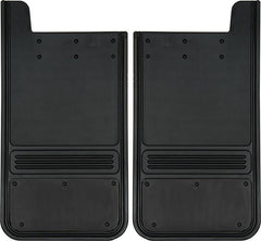 Truck Hardware Mudflap Pair Gatorback Pair Universal 12x23 Rectangular No Plate - Black (TH-GB1223BK)