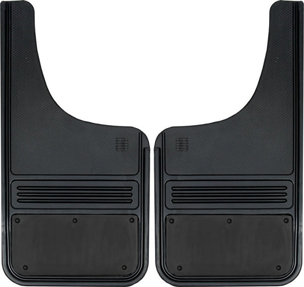 Truck Hardware Garde-boue Gatorback 12x23 (paire) à découpe en croissant, sans plaque - noir (TH-GB1223CUTBK)