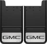 Truck Hardware Mudflap Pair Gatorback 12x23 Rectangular Black inGmcin Logo - Stainless Steel