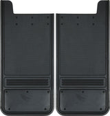 Truck Hardware Mudflap Pair Gatorback 12x26 Rectangular No Plate - Black