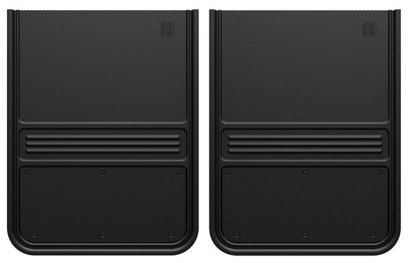Truck Hardware Garde-boue Gatorback rectangulaires 14x18 (paire), sans plaque - noir (TH-GB1418BK)