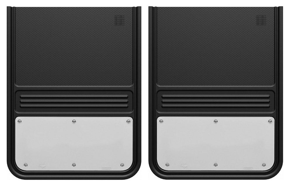 Hardware de camion – Paire de garde-boue Gatorback 14x18 rectangulaires – Acier inoxydable
