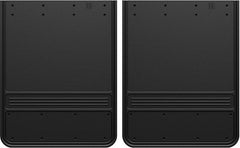 Truck Hardware Mudflap Pair Gatorback 19x24 Dually Rectangular No Plate - Black (TH-GB1924BK)