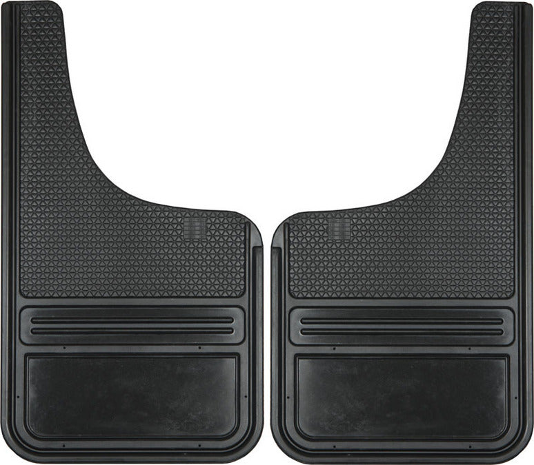 Truck Hardware Mudflap Universal 12X22 MoonCut - Black (TH-RB1222CUTBK)