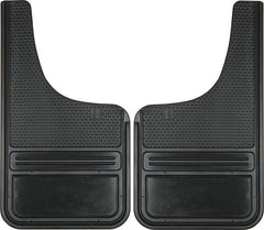 Truck Hardware Mudflap Universal 12X22 MoonCut - Black (TH-RB1222CUTBK)