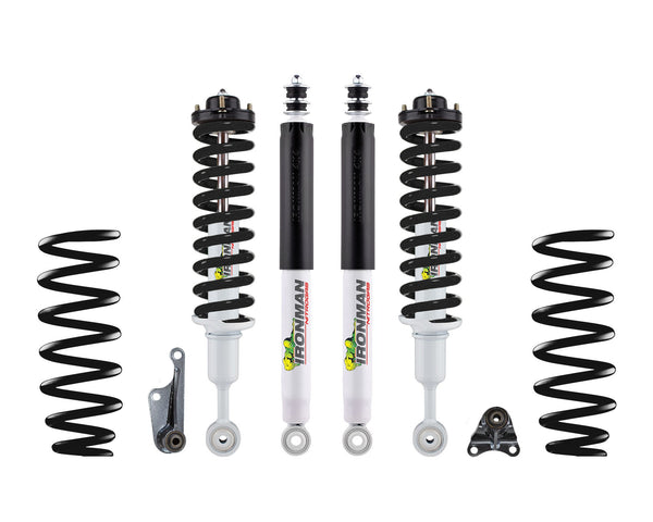 Ironman 4x4 - 3" Nitro Gas Suspension Lift Kit - Stage 1 - Black Coils — 2024+ Toyota Tacoma (TOY093AAKGS1P-B)