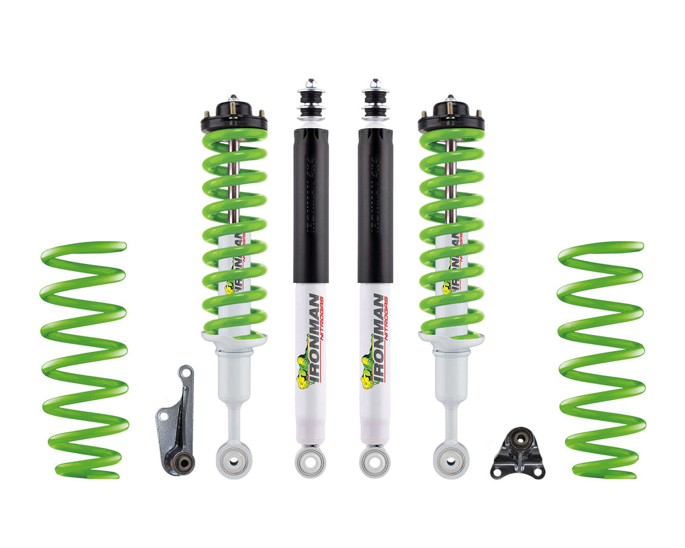 Ironman 4x4 - 3" Nitro Gas Suspension Lift Kit - Stage 1 - Green Coils — 2024+ Toyota Tacoma (TOY093ACKGS1P-G)