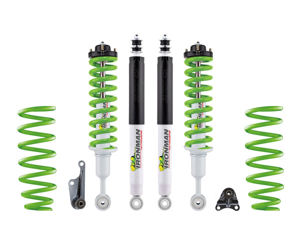 Ironman 4x4 - 3" Nitro Gas Suspension Lift Kit - Stage 1 - Green Coils — 2024+ Toyota Tacoma (TOY093CAKGS1P-G)