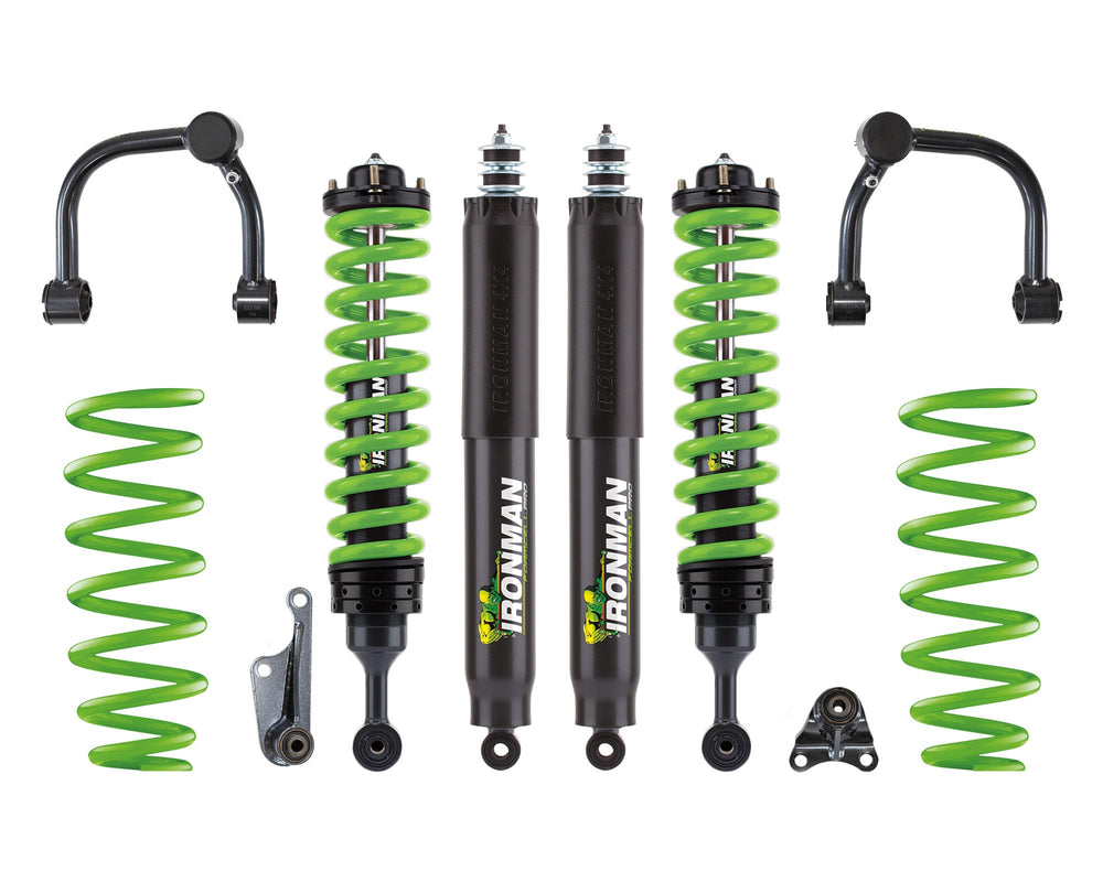 Ironman 4x4 - 3" Foam Cell Pro Suspension Lift Kit - Stage 2 - Green Coils — 2024+ Toyota Tacoma (TOY093AAKPS2P-G)