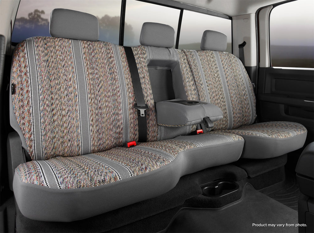 FIA Seat Cover Rear Second Wrangler Bench Seat 40/60 - Gray (FITR42-54GRAY)