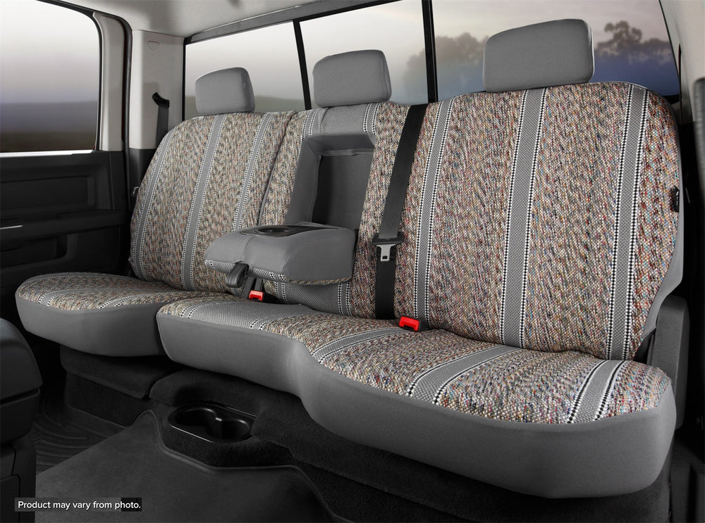 FIA Seat Cover Rear Second Wrangler Bench Seat 60/40 - Gray (FITR42-85GRAY)