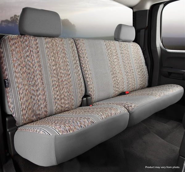 FIA Seat Cover Rear Second Wrangler Bench Seat 60/40 - Gray (FITR42-97GRAY)