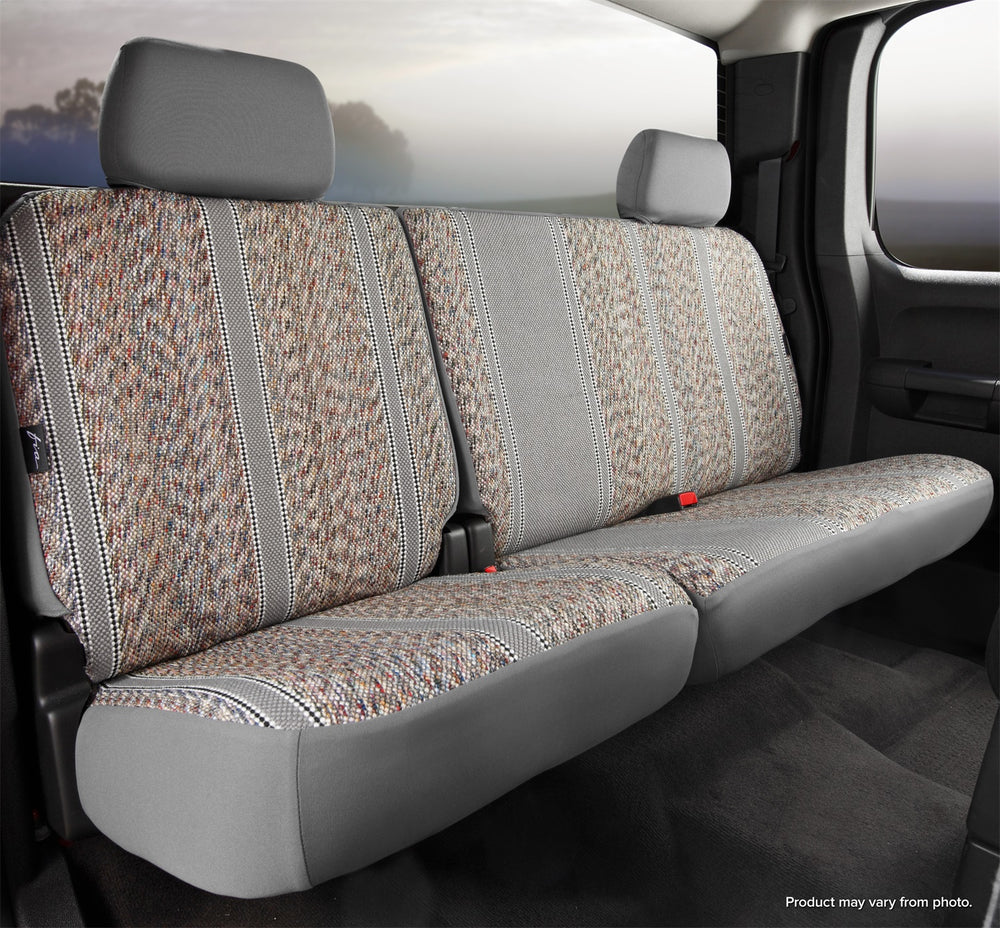 FIA Seat Cover Rear Second Wrangler Bench Seat 60/40 - Gray (FITR42-83GRAY)