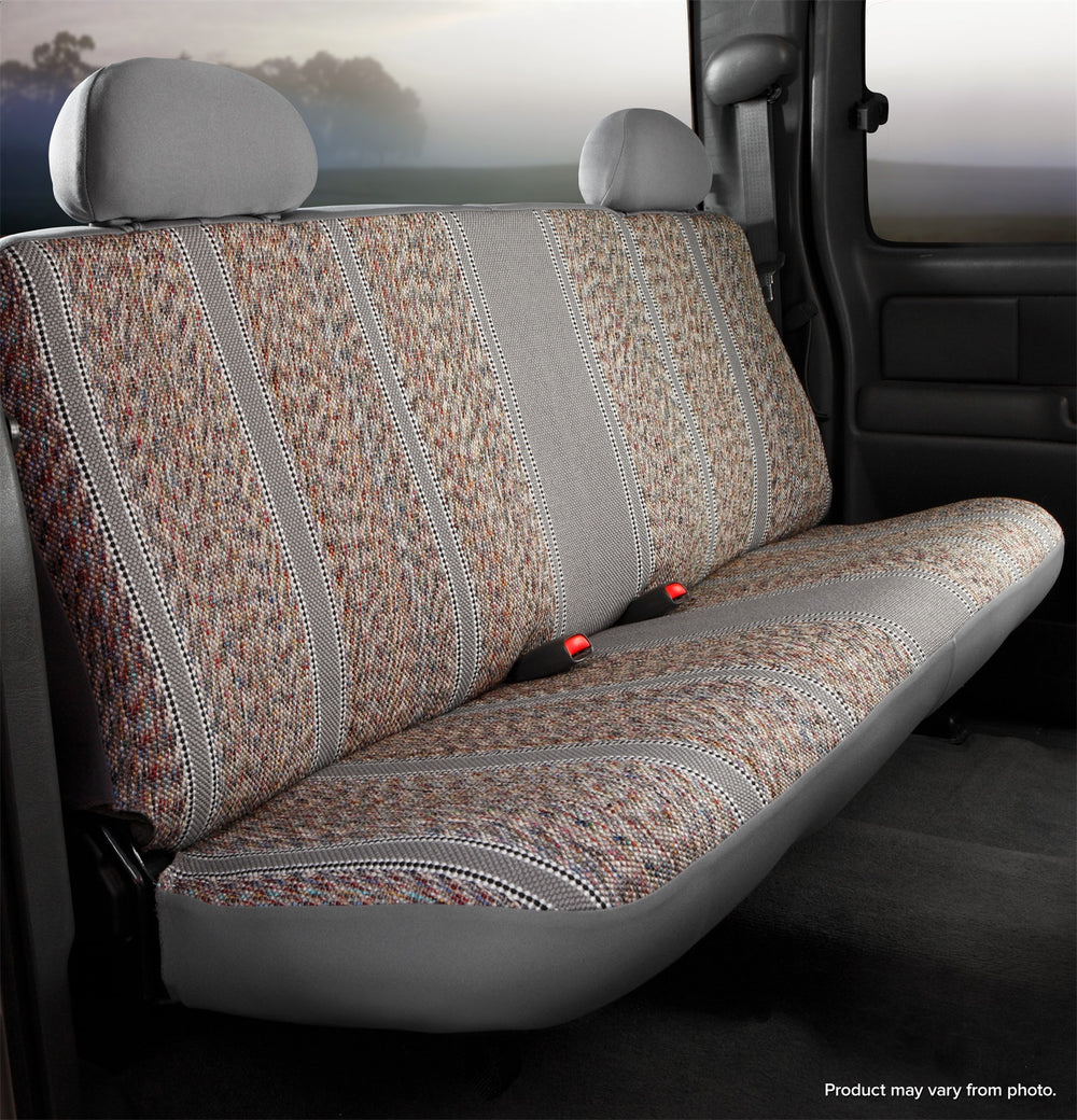 FIA Seat Cover Rear Second Wrangler Bench Seat - Gray (FITR42-73GRAY)