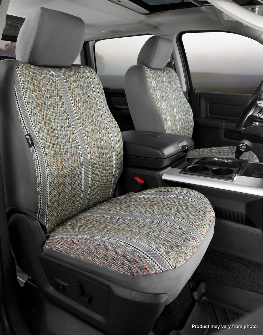 FIA Seat Cover Front Wrangler Bucket Seat - Gray (FITR49-44GRAY)