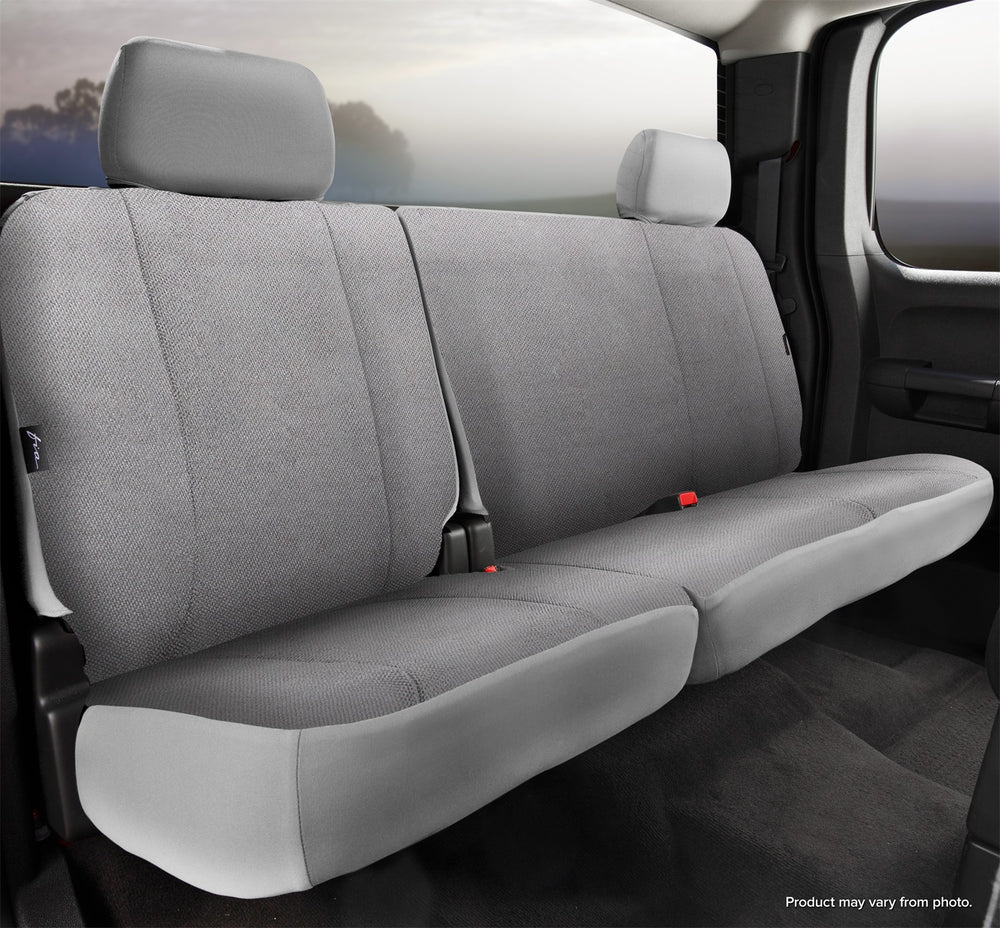 FIA Seat Cover Rear Second Wrangler Bench Seat 60/40 - Gray (FITRS42-51GRAY)