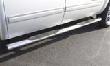 Lund Side Bars 4in Oval Straight - Stainless